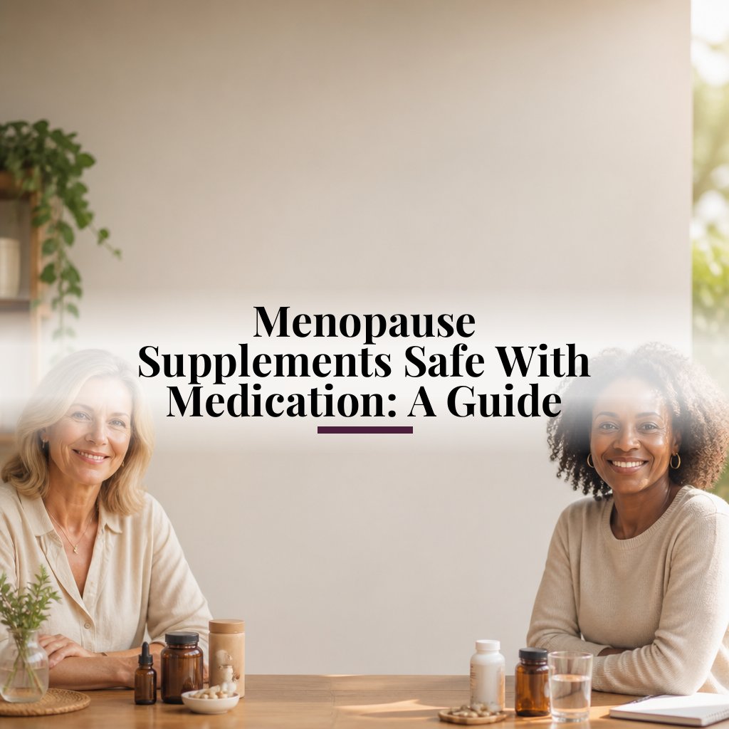 Menopause Supplements Safe With Medication: A Guide